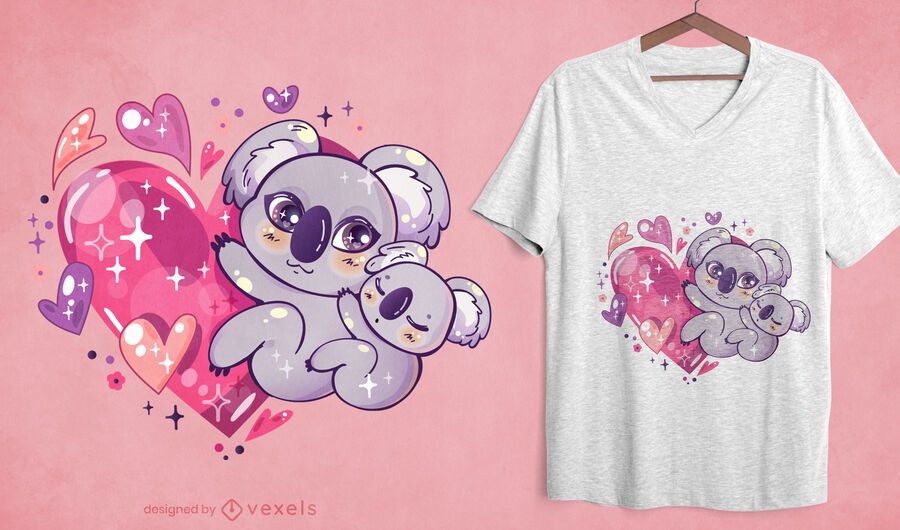 Kawaii koala t-shirt design Kawaii koala t-shirt design