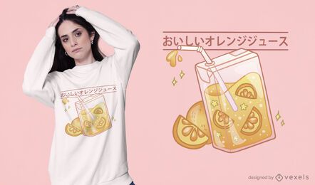Cute orange juice box t-shirt design Cute orange juice box t-shirt design