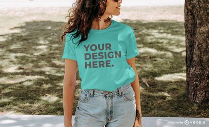 Park model t-shirt mockup