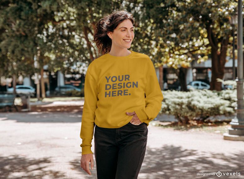 Street model sweatshirt mockup design Street model sweatshirt mockup design