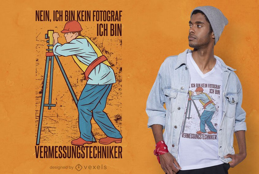 Diseño de camiseta de topógrafo Diseño de camiseta de topógrafo