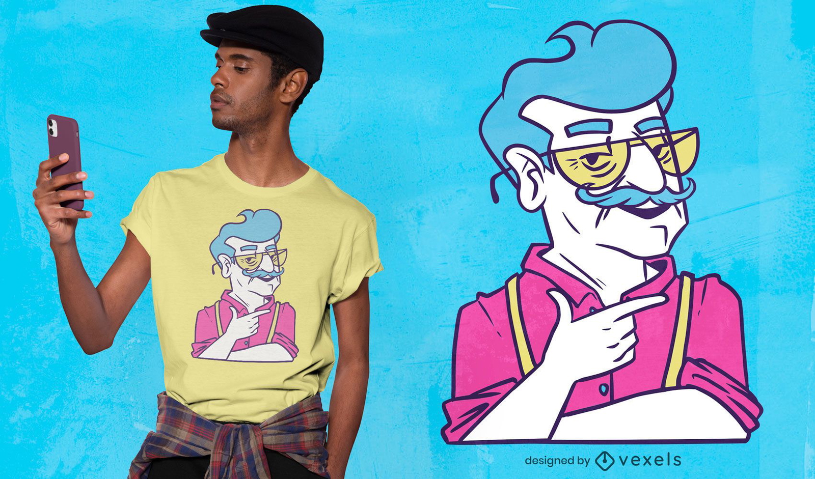 Cool grandpa t-shirt design