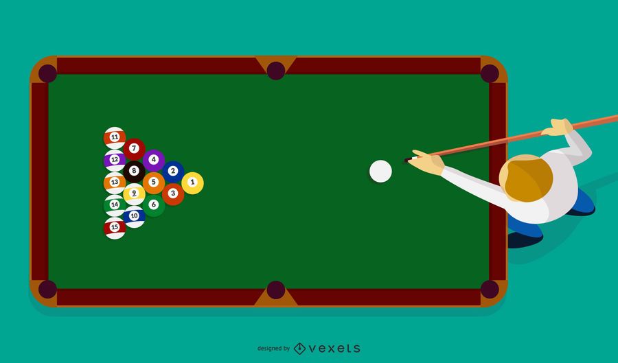 Vetor de esporte de bilhar Vetor de esporte de bilhar