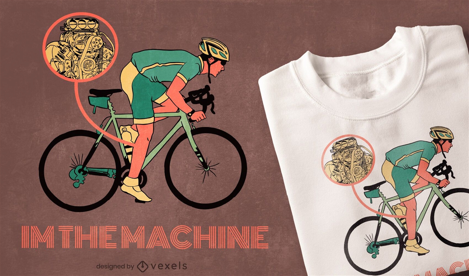 I'm the machine t-shirt design