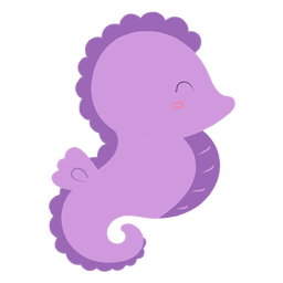 Feliz plano caballito de mar Diseño PNG