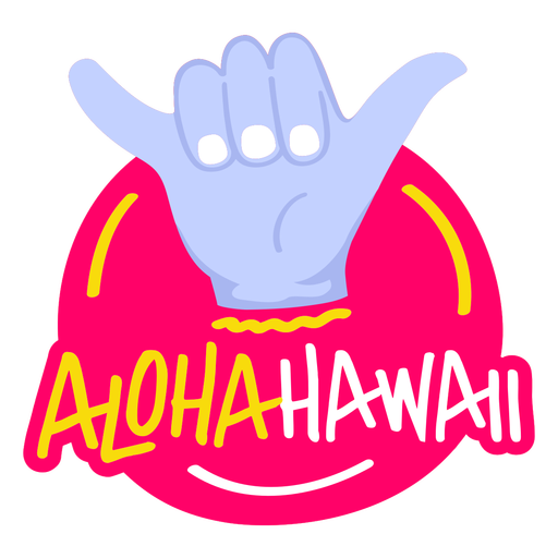 Aloha Havaí apartamento Desenho PNG