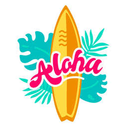 Aloha surfing flat