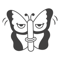 Desenho expressivo de borboleta Transparent PNG