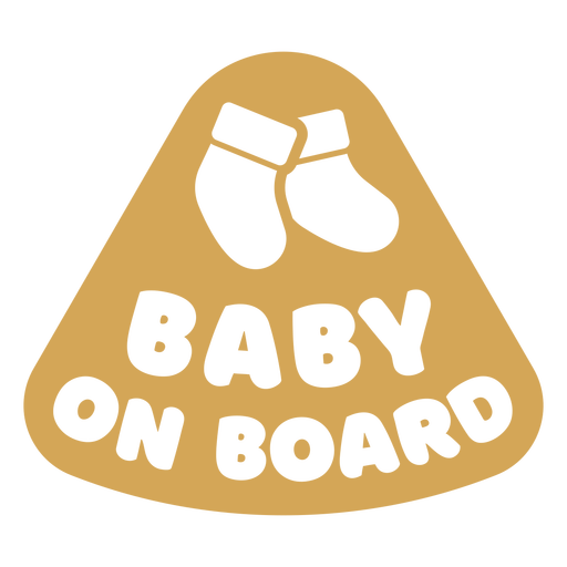 Badge baby on board PNG Design