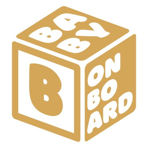 Distintivo de cubo de bebê a bordo Desenho PNG