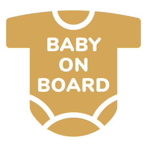 Distintivo de camisa bebê a bordo Desenho PNG