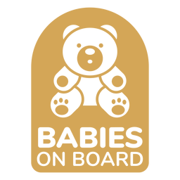 Bebês de crachá a bordo Desenho PNG