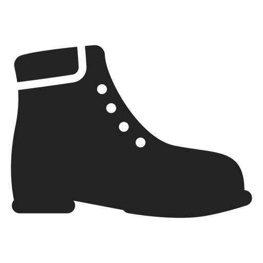 Man's shoe silhouette 