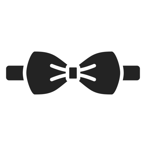 Bow tie accesory silhouette