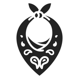 Baby bib cut-out PNG Design
