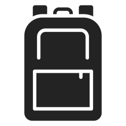 Recorte de mochila escolar Diseño PNG