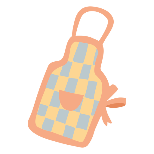 Cute apron flat PNG Design