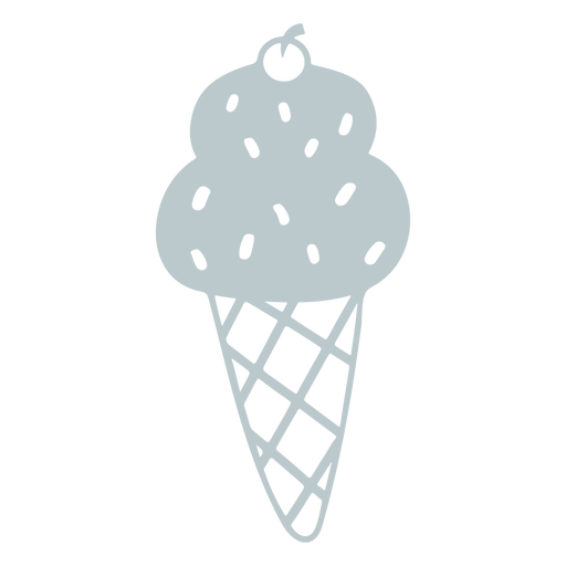 Recorte de chispas de helado Diseño PNG