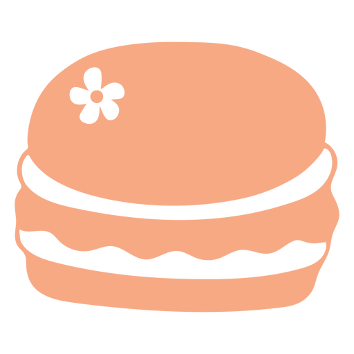 Macaron pastry filled-stroke PNG Design