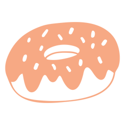 Rosquilla rellena de hojaldre Diseño PNG