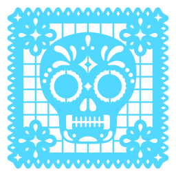Skull design papel picado PNG Design