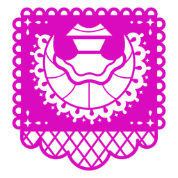 Vestido mexicano papel picado Desenho PNG