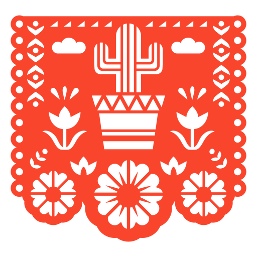 Kaktus Design Papel Picado PNG-Design
