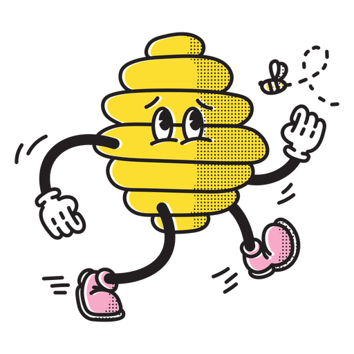 Bee hive doodle PNG Design