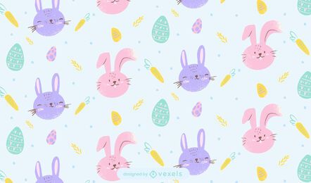 Cute easter bunnies pattern design Cute easter bunnies pattern design