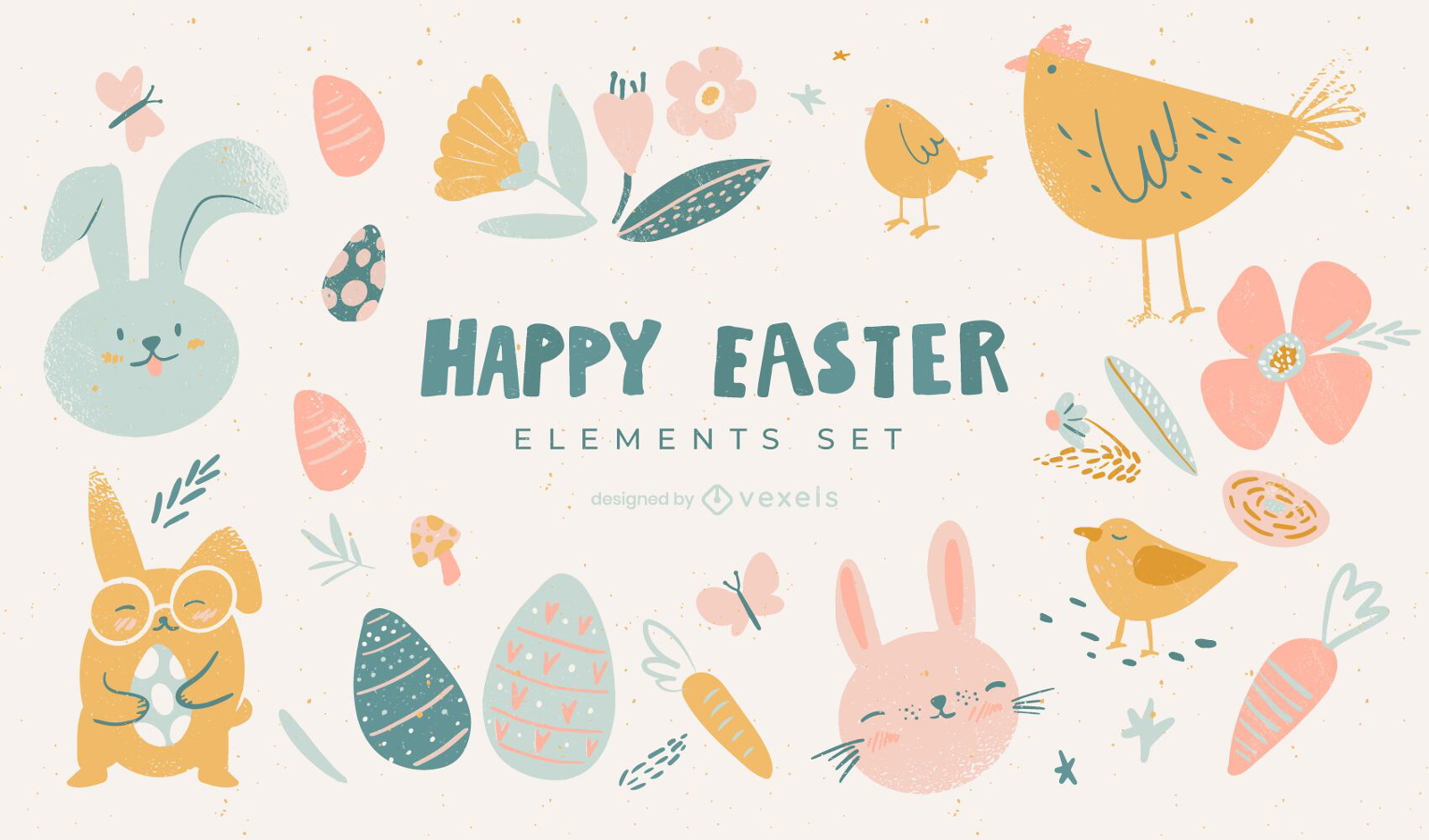 Easter doodle set