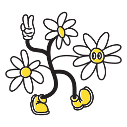 Desenho de flor legal Desenho PNG