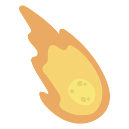 Meteorito caindo plano Desenho PNG