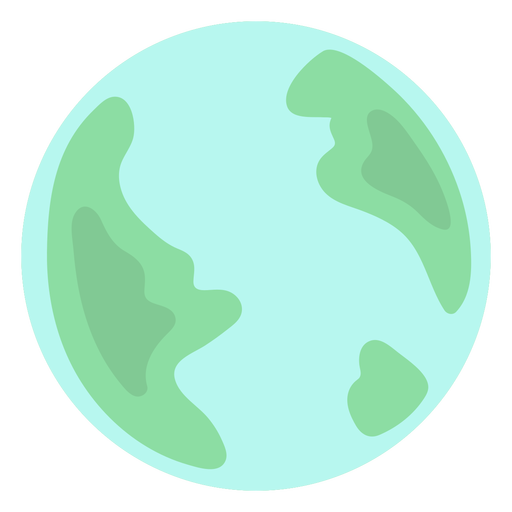 Earth planet flat