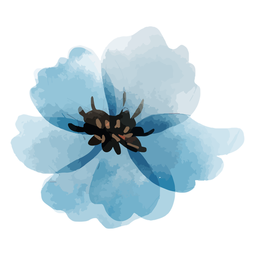 Aquarela de linho perene de flor Desenho PNG