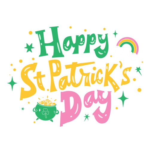 happy st patricks day text art