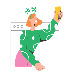 St patricks online character PNG Design