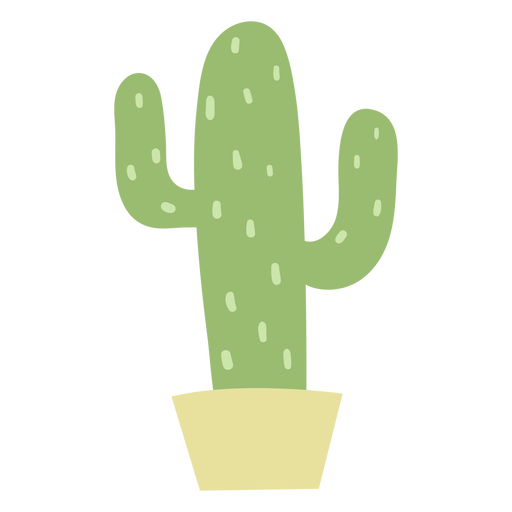 Design PNG E SVG De Planta Do Deserto Com Cactos Planos Para Camisetas