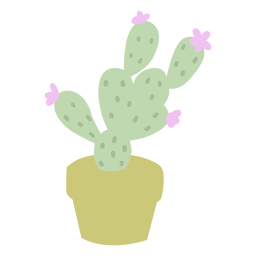 Vaso de planta do deserto plano Desenho PNG