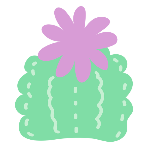 Cactus bush flat PNG Design