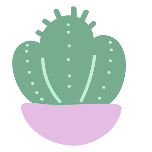 Kleiner Kaktus flach PNG-Design