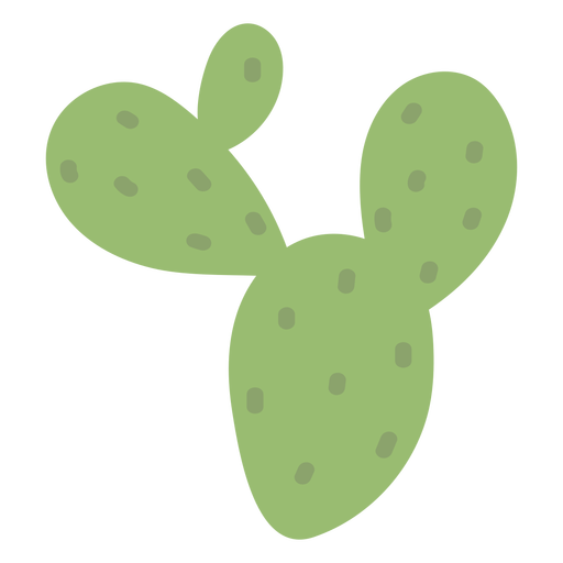 Flache Kaktuspflanze PNG-Design