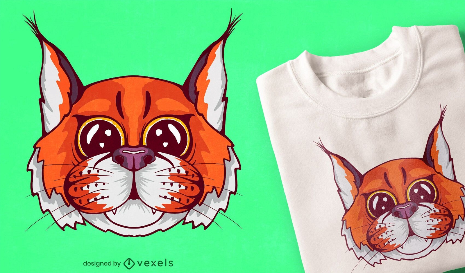 Baby lynx t-shirt design
