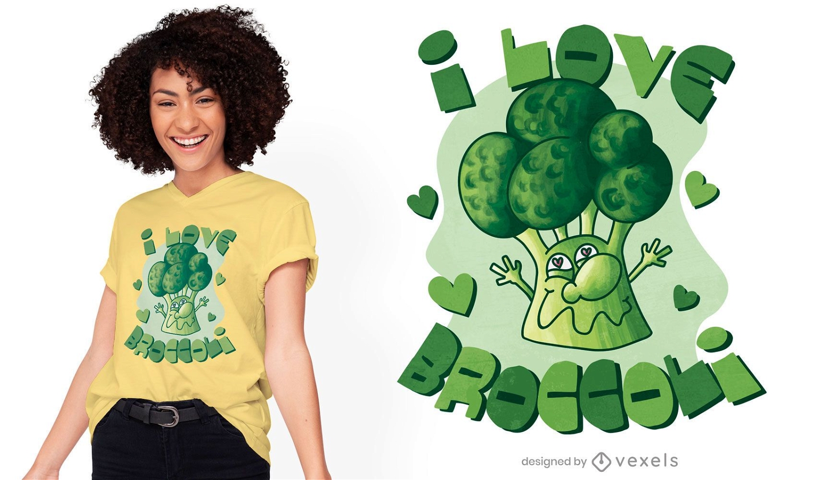 Brokkoli-Liebhaber-T-Shirt Design