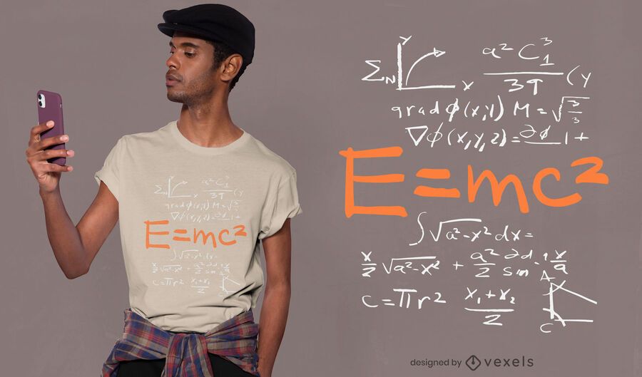Mass energy equivalence t-shirt design Mass energy equivalence t-shirt design