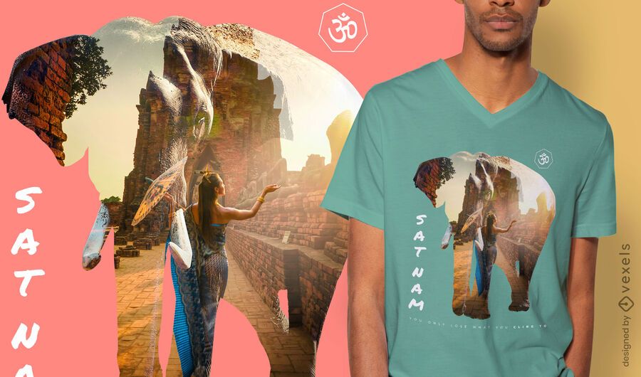 Diseño de camiseta psd mujer sat nam Diseño de camiseta psd mujer sat nam