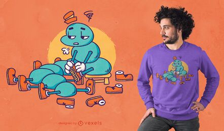 Centipede shoes t-shirt design Centipede shoes t-shirt design