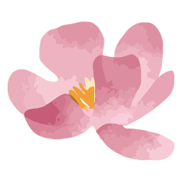 Watercolor pink bloom PNG Design