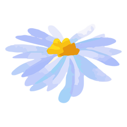 Lila Gänseblümchenblüten-Aquarell PNG-Design