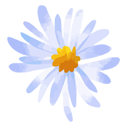 Purple daisy flower watercolor PNG Design