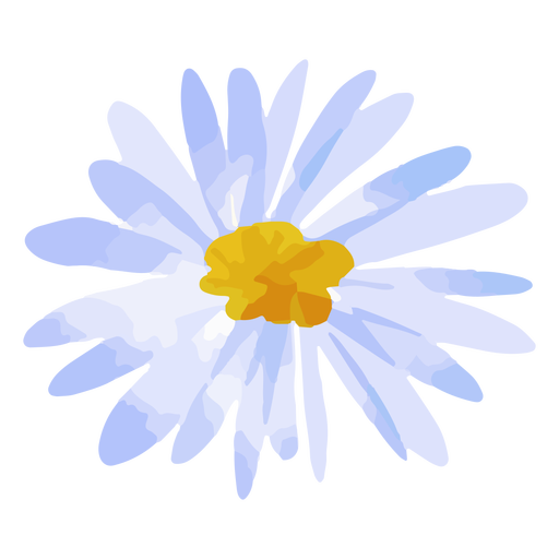 Acuarela de margarita flor Diseño PNG